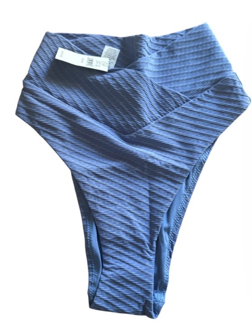 Aerie ribbed Crossover High Cut Cheeky BikiniBottom NWT